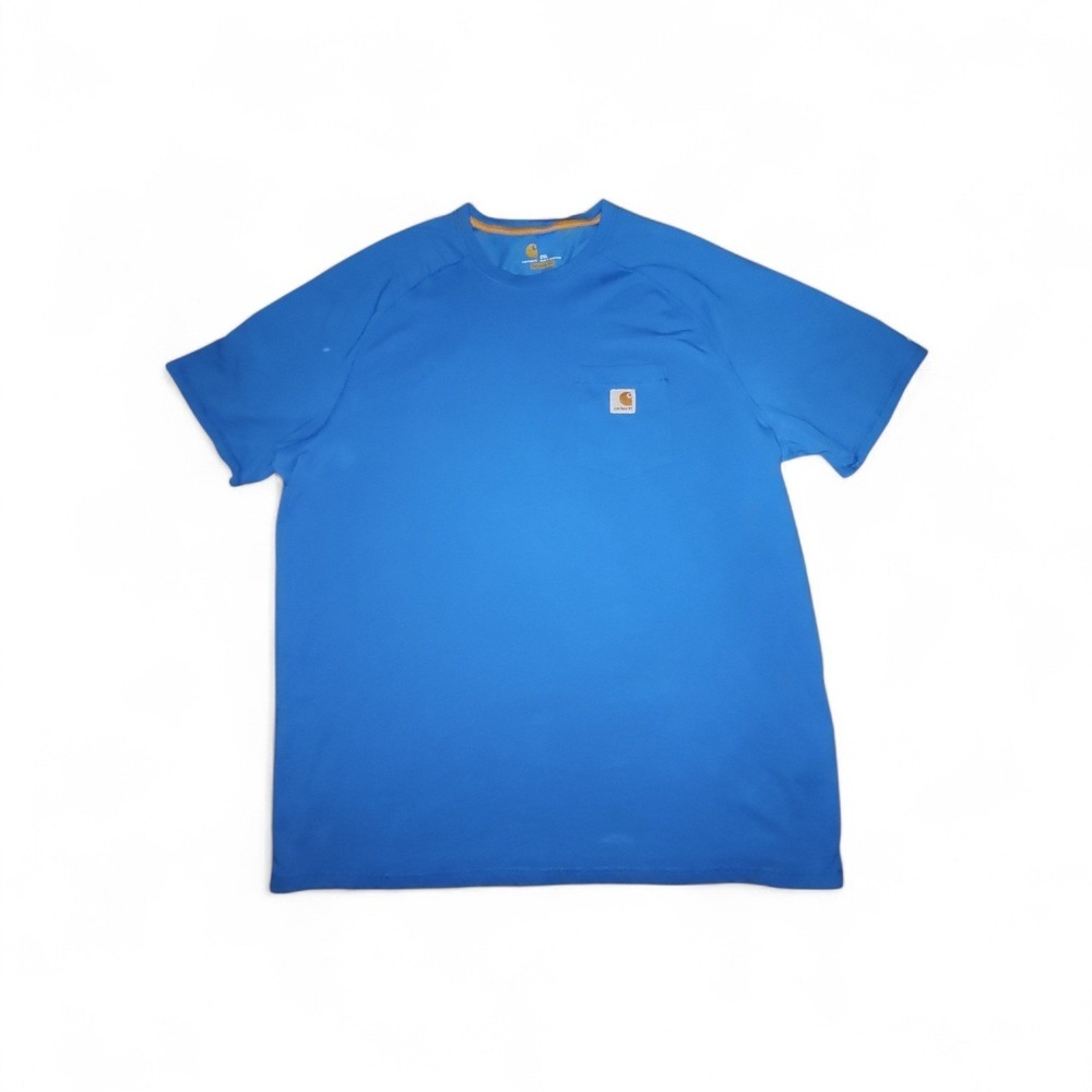 Carhartt Force Relaxed Fit Mens 2XL Blue Short Sleeve Pocket T-Shirt